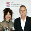 Actress Rosie Perez and Arthur Fogel, who leads the global touring division of Live Nation Entertainment, at the Elizabeth Taylor AIDS Foundation New York Dinner on May 8, 2024