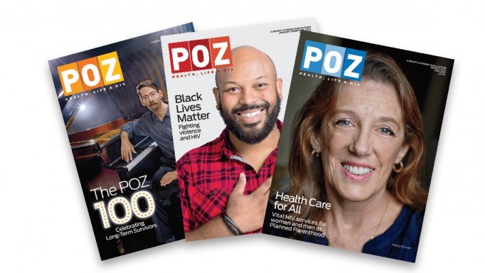 3 POZ Magazine covers