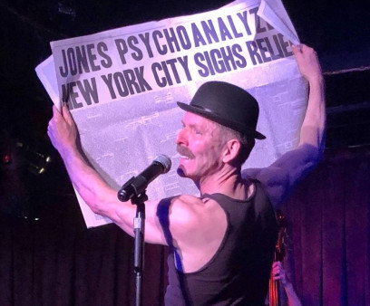 Psychoanalyst Bradley Jones in his memoir musical Dr. Bradley’s Fabulous Functional Narcissism…the Psychoanalytic Odyssey of a Once Glorified Chorus Boy